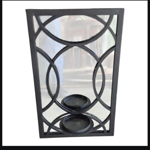 Huntington Home Black Mirrored Sconce